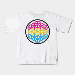 pansexual flower of life Kids T-Shirt